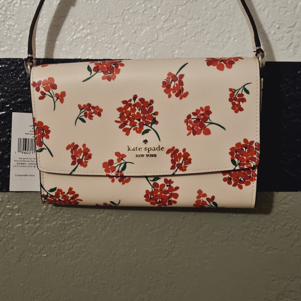 Kate Spade Floral Wallet Crossbody